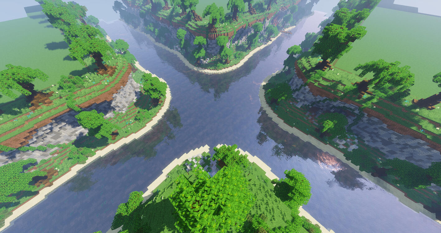 River Dividing Plot Road